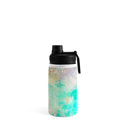 Marta Barragan Camarasa Abstract triangles on marble Water Bottle
