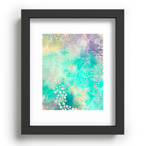 Marta Barragan Camarasa Abstract triangles on marble Recessed Framing Rectangle