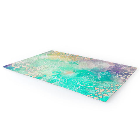 Marta Barragan Camarasa Abstract triangles on marble Area Rug