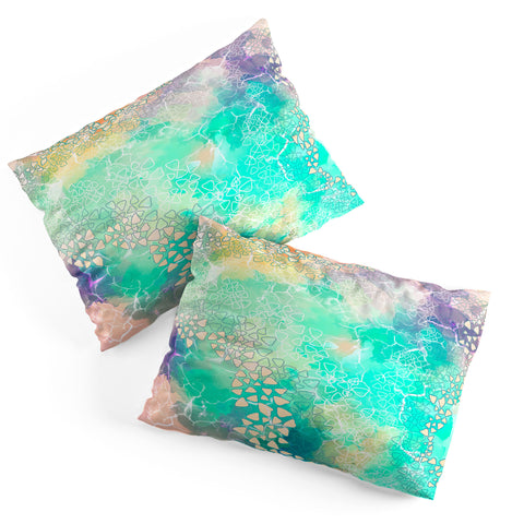 Marta Barragan Camarasa Abstract triangles on marble Pillow Shams