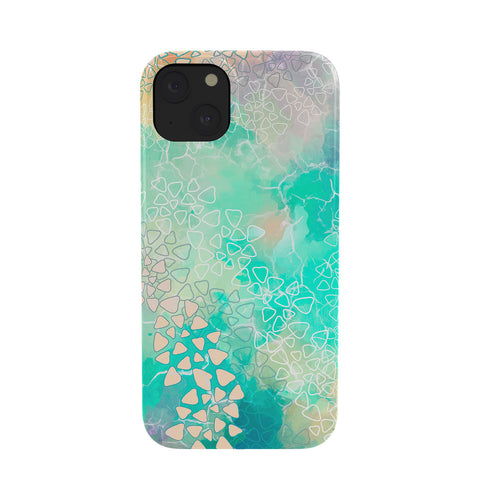Marta Barragan Camarasa Abstract triangles on marble Phone Case