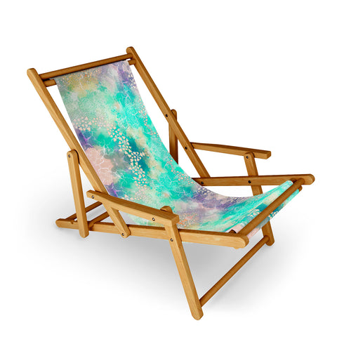 Marta Barragan Camarasa Abstract triangles on marble Sling Chair