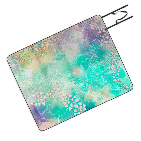 Marta Barragan Camarasa Abstract triangles on marble Picnic Blanket