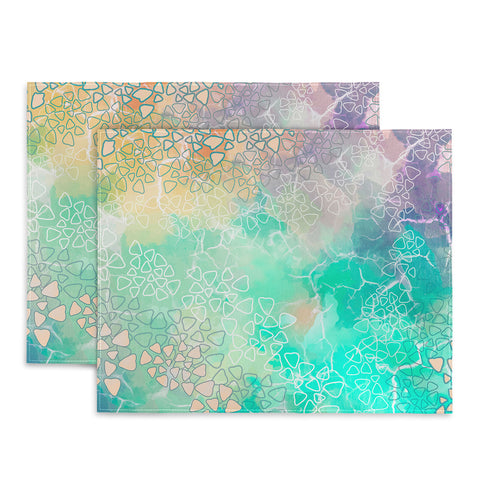 Marta Barragan Camarasa Abstract triangles on marble Placemat