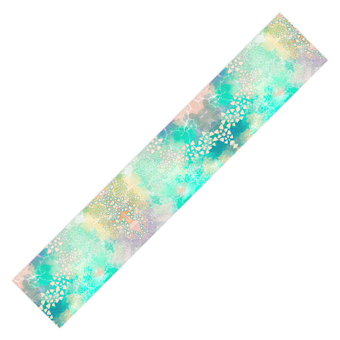 Marta Barragan Camarasa Abstract triangles on marble Table Runner