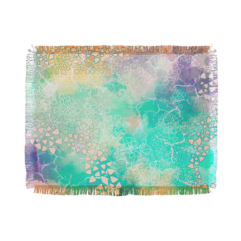 Marta Barragan Camarasa Abstract triangles on marble Throw Blanket