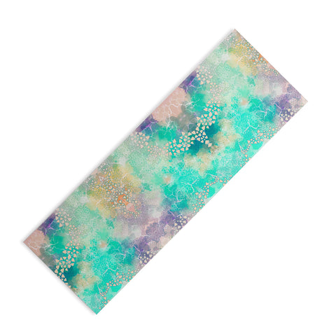 Marta Barragan Camarasa Abstract triangles on marble Yoga Mat