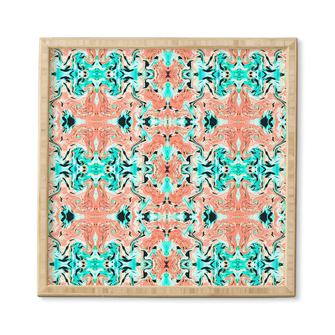 Marta Barragan Camarasa Abstract tribal indian pattern II Framed Wall Art