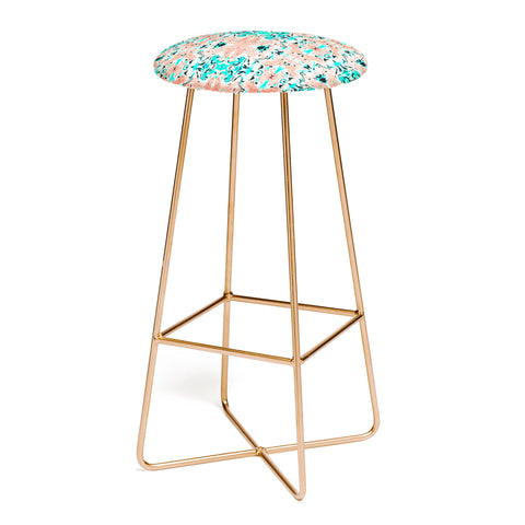 Marta Barragan Camarasa Abstract tribal indian pattern II Bar Stool