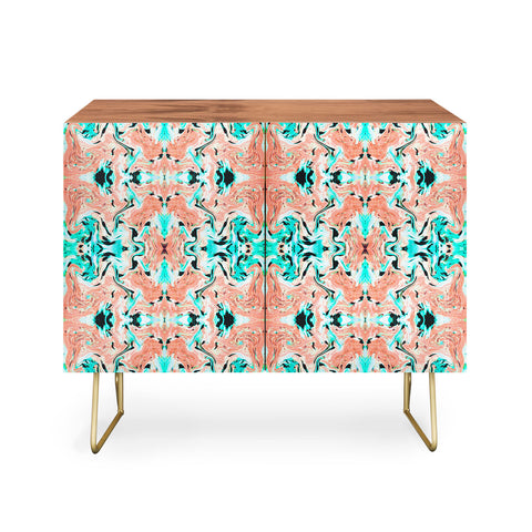 Marta Barragan Camarasa Abstract tribal indian pattern II Credenza