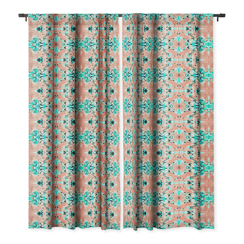 Marta Barragan Camarasa Abstract tribal indian pattern II Blackout Window Curtain