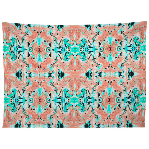 Marta Barragan Camarasa Abstract tribal indian pattern II Tapestry