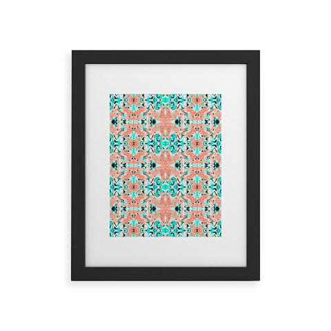 Marta Barragan Camarasa Abstract tribal indian pattern II Framed Art Print