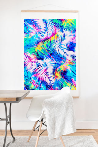 Marta Barragan Camarasa Abstract tropical glitches Art Print And Hanger