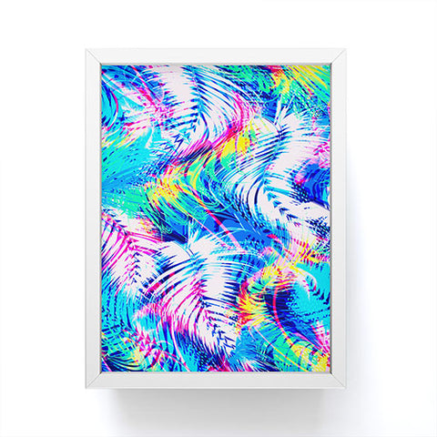 Marta Barragan Camarasa Abstract tropical glitches Framed Mini Art Print