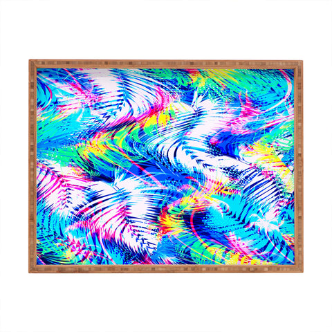 Marta Barragan Camarasa Abstract tropical glitches Rectangular Tray