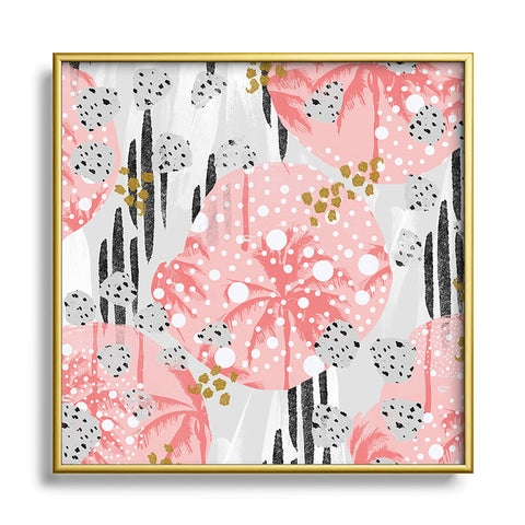 Marta Barragan Camarasa Abstract Tropical Square Metal Framed Art Print