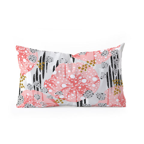 Marta Barragan Camarasa Abstract Tropical Oblong Throw Pillow