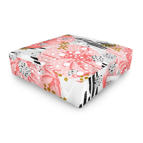Marta Barragan Camarasa Abstract Tropical Outdoor Floor Cushion