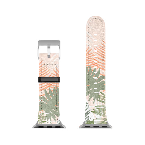 Marta Barragan Camarasa Abstract tropical plants pastel Apple Watch Band