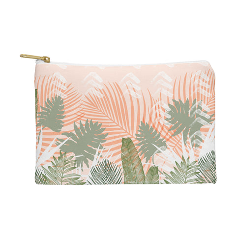 Marta Barragan Camarasa Abstract tropical plants pastel Pouch