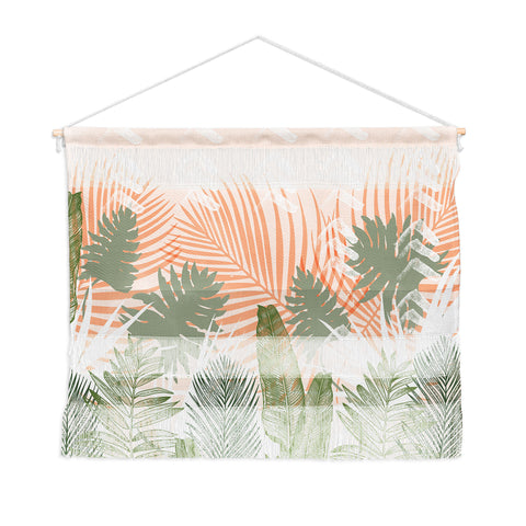 Marta Barragan Camarasa Abstract tropical plants pastel Wall Hanging Landscape