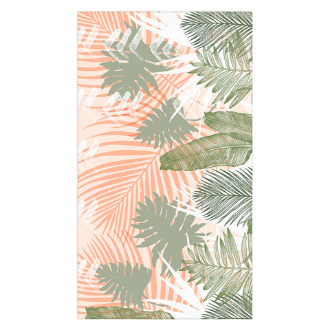 Marta Barragan Camarasa Abstract tropical plants pastel Tablecloth