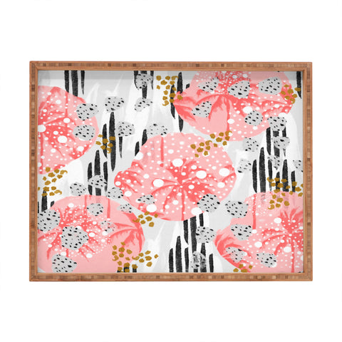 Marta Barragan Camarasa Abstract Tropical Rectangular Tray