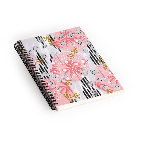 Marta Barragan Camarasa Abstract Tropical Spiral Notebook