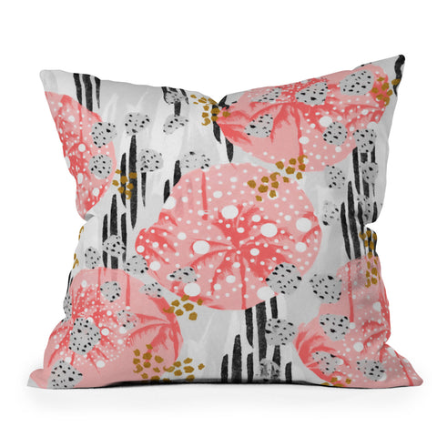 Marta Barragan Camarasa Abstract Tropical Throw Pillow