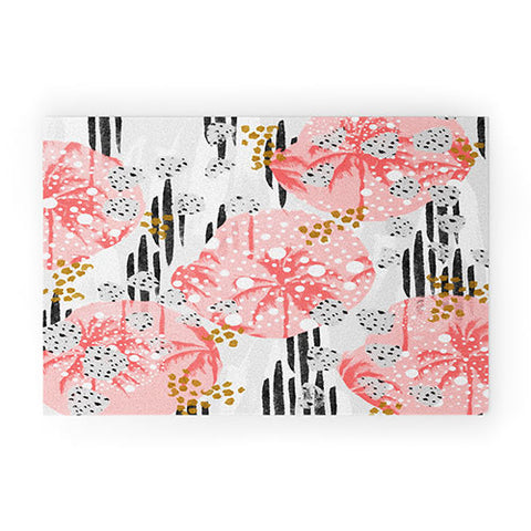 Marta Barragan Camarasa Abstract Tropical Welcome Mat
