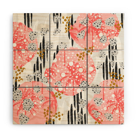 Marta Barragan Camarasa Abstract Tropical Wood Wall Mural