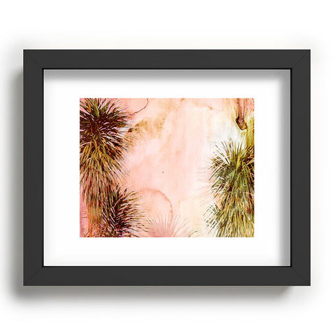 Marta Barragan Camarasa Abstract watercolor palms Recessed Framing Rectangle