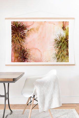 Marta Barragan Camarasa Abstract watercolor palms Art Print And Hanger
