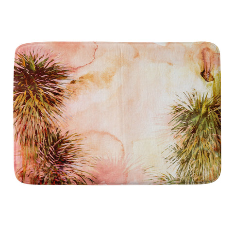 Marta Barragan Camarasa Abstract watercolor palms Memory Foam Bath Mat