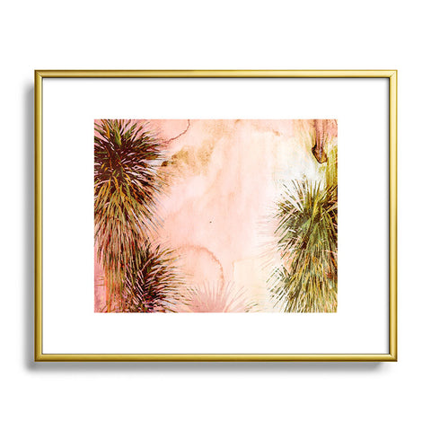 Marta Barragan Camarasa Abstract watercolor palms Metal Framed Art Print