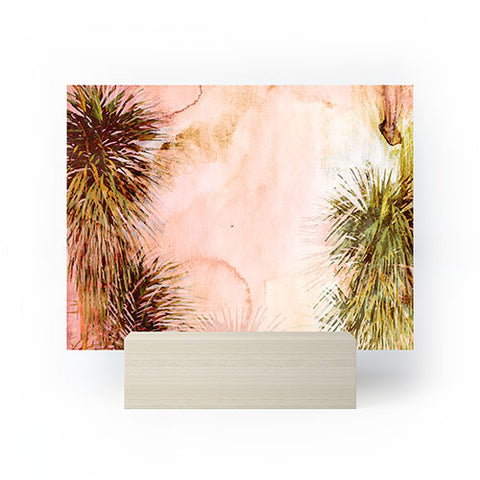 Marta Barragan Camarasa Abstract watercolor palms Mini Art Print