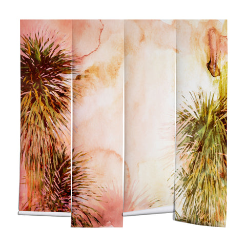 Marta Barragan Camarasa Abstract watercolor palms Wall Mural