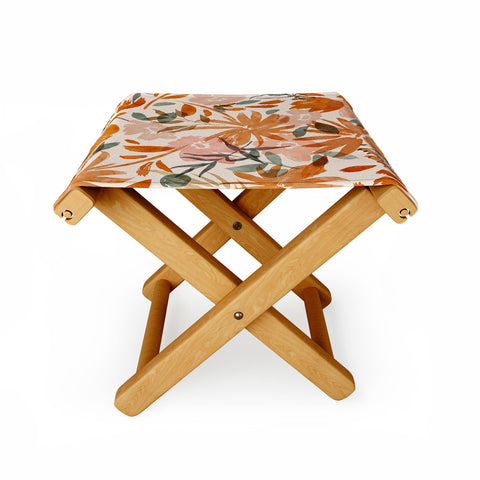 Marta Barragan Camarasa Abstract wild garden 87 Folding Stool