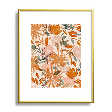 Marta Barragan Camarasa Abstract wild garden 87 Metal Framed Art Print