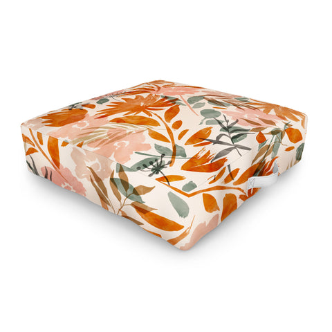 Marta Barragan Camarasa Abstract wild garden 87 Outdoor Floor Cushion