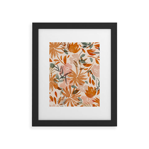 Marta Barragan Camarasa Abstract wild garden 87 Framed Art Print