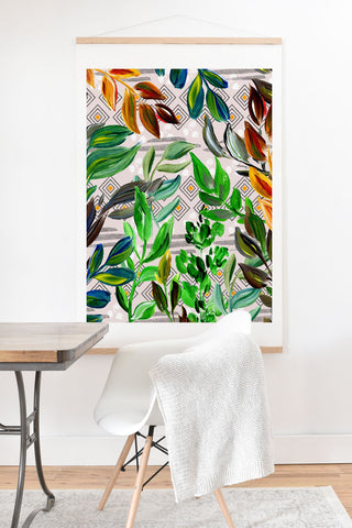 Marta Barragan Camarasa Acrylic plants with geometric shapes Art Print And Hanger