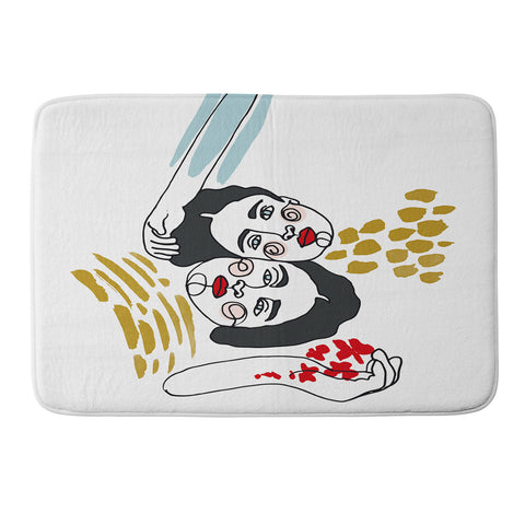 Marta Barragan Camarasa Always together Memory Foam Bath Mat