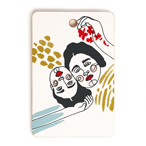 Marta Barragan Camarasa Always together Cutting Board Rectangle