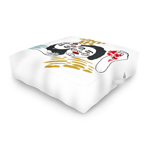 Marta Barragan Camarasa Always together Outdoor Floor Cushion