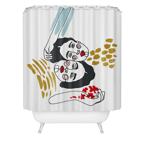 Marta Barragan Camarasa Always together Shower Curtain