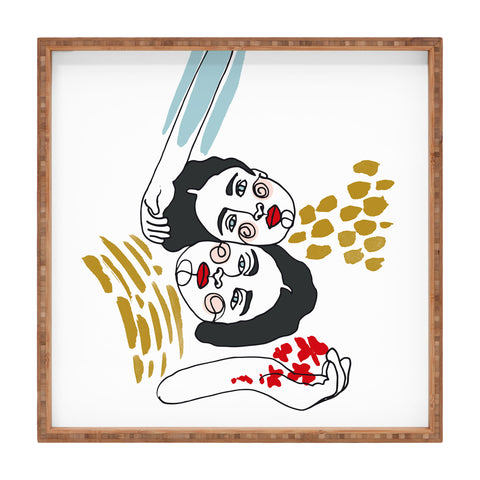 Marta Barragan Camarasa Always together Square Tray