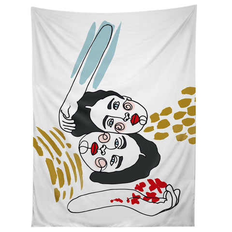 Marta Barragan Camarasa Always together Tapestry