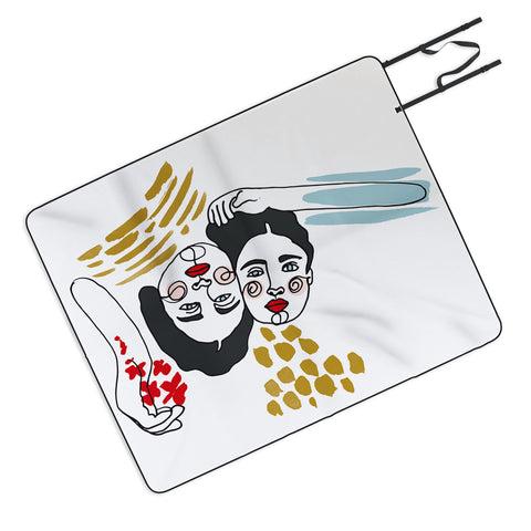 Marta Barragan Camarasa Always together Picnic Blanket